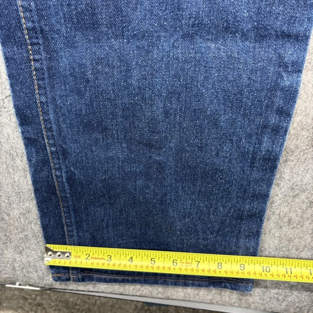 Vintage Levi's 20517 0217 Orange Tab 36x33 Blue Denim USA 80s Bootcut Western - Picture 8 of 16